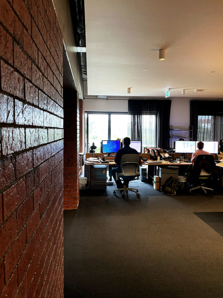 5-PBA-Edit Hanging islands of our Ray Magic® radiant ceiling panels.