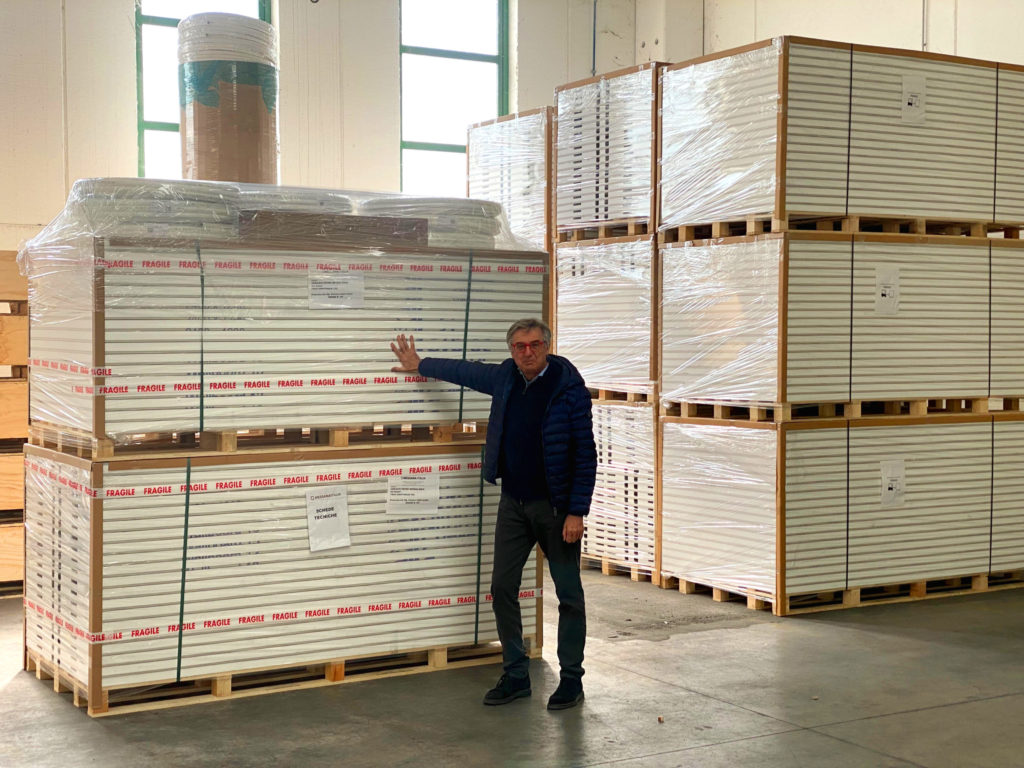 Ray Magic® Radiant Ceiling Panels Production Update with Roberto Messana