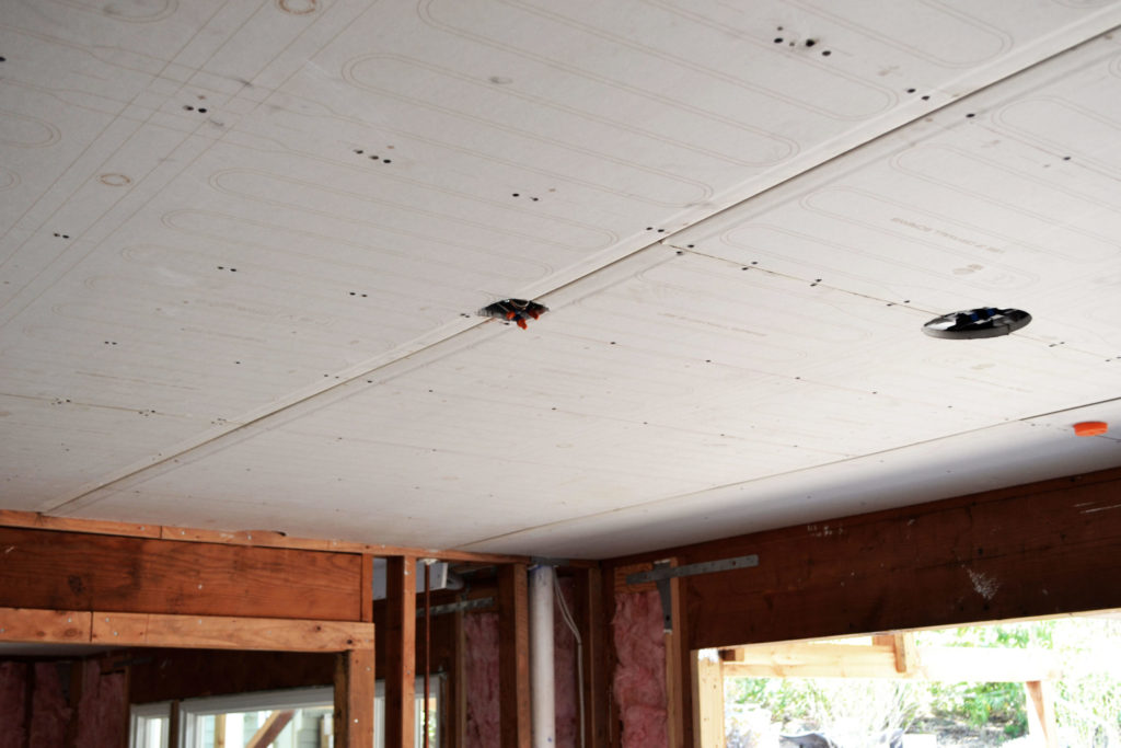 Ray Magic® radiant ceiling panels powered via solar panels.
