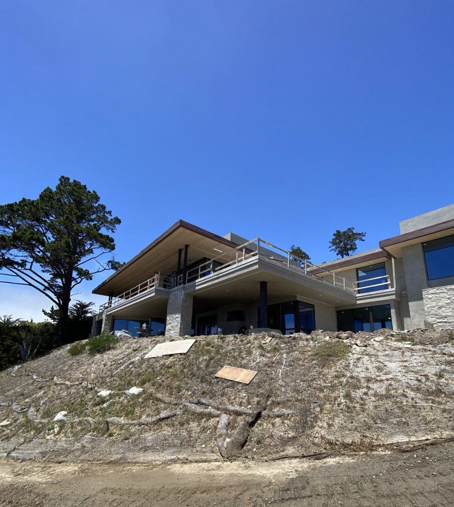 Pebble Beach home that uses solar power to power 2 heat pumps to provide radiant cooling and heating with our Ray Magic® ceiling panels.