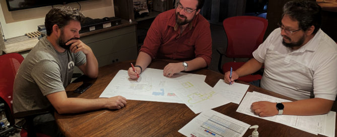 Ryan meeting with Monterey Energy Group to finalize a project plan set and review some system design modifications!