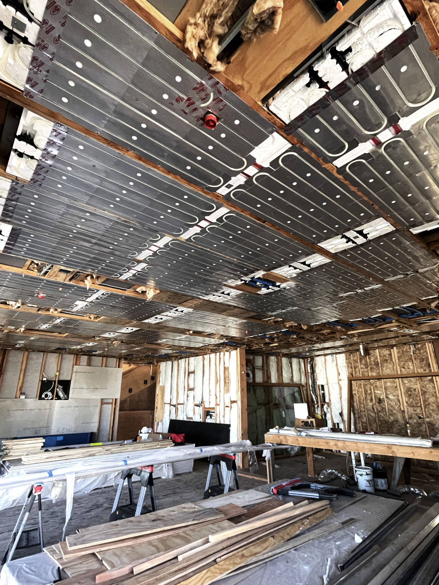 2x8 Ray Magic® radiant ceiling panels installed by Mayo Mechanical to provide radiant cooling!