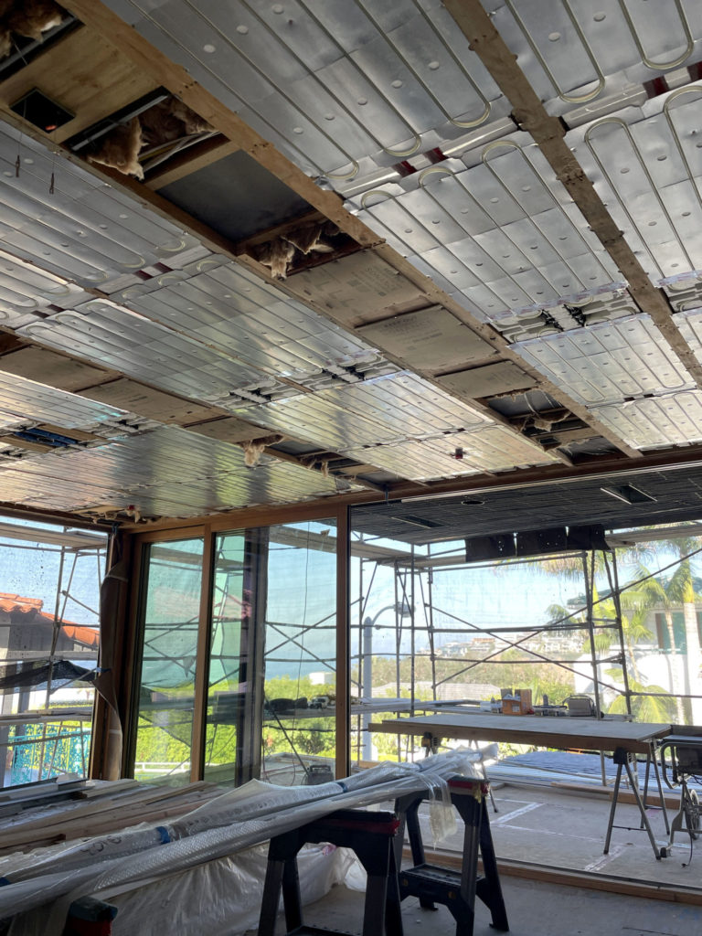 Ray Magic radiant ceiling panels installed to provide radiant heating and radiant cooling.