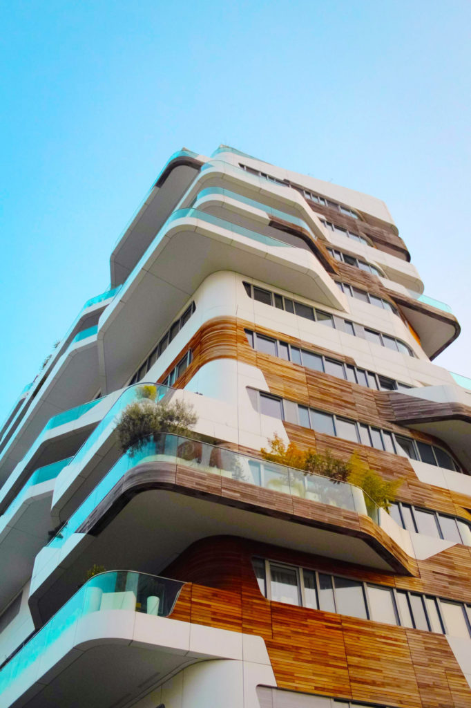 Exterior of the CityLife Milano Residential Complex that utilizes Messana radiant ceiling panels for radiant cooling and heating.