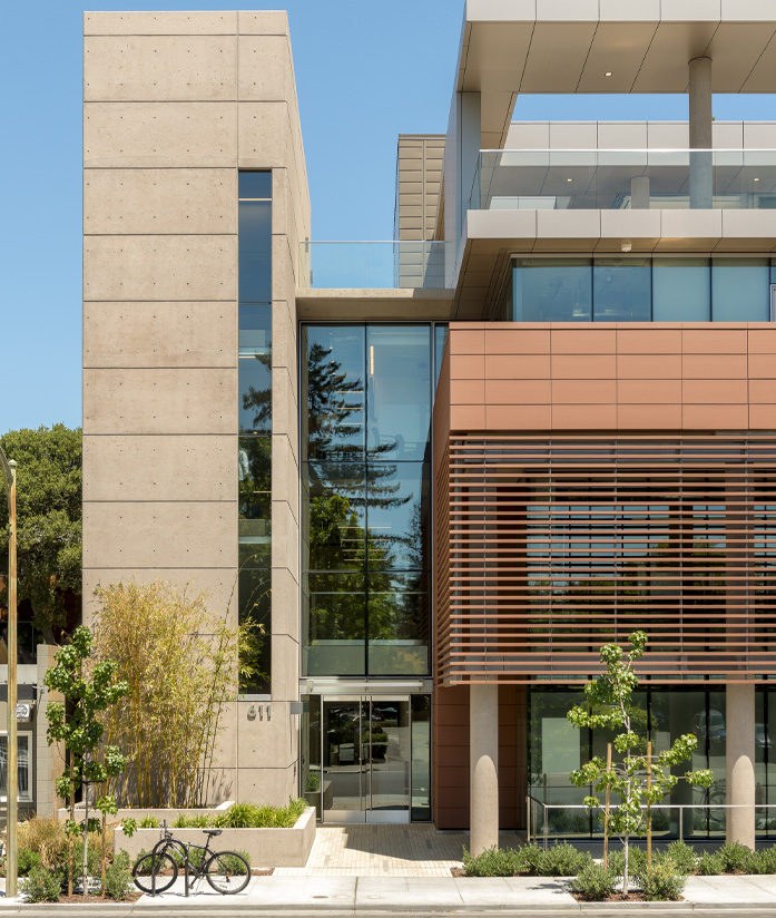 Exterior of penthouse that uses Messana Ray Magic® radiant ceiling panels for hydronic heating and cooling.
